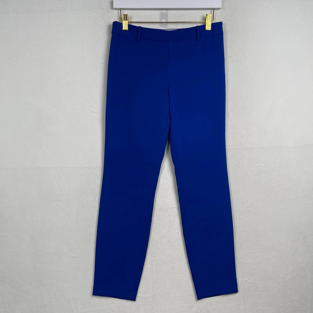Dylan Gray Ankle Electric Blue Dress Pants with Stretch and Size Zipper‎ SIZE 2